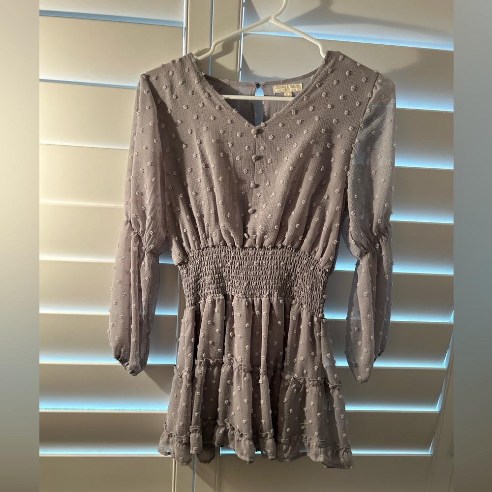 Chelsea & violet girls, gray dress size large